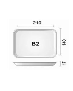 BANDEJA ISOPOR B2 RASA C/400 UNIDADES