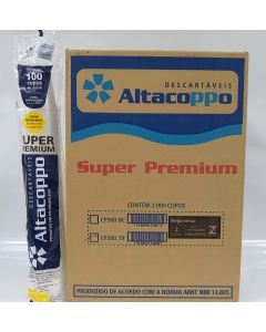 COPO DESCARTÁVEL 300 ML ESTR PP ALTACOPPO CAIXA C/ 2.000 UNIDADES