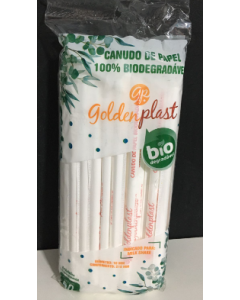 CANUDO PAPEL MILK SHAKE C/ 50 UNIDADES