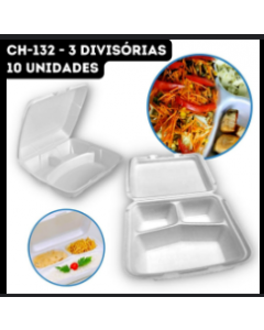 LANCHEIRA EPS C/ 3 DIVISORIAS C/ 100 UNID