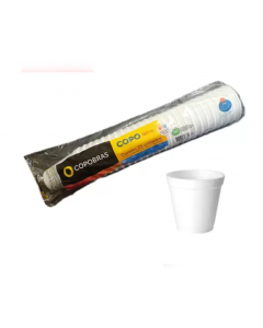 COPO ISOPOR 180 ML COPOBRAS 25 UNIDADES
