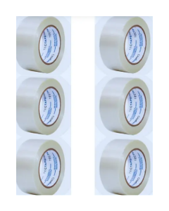 FITA ADESIVA TRANSPARENTE 48CMX100M TECTAPE PLUS - KIT 6 UNIDADES
