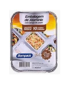 FORMITA EM ALUMÍNIO C/TAMPA PET 250ML C/10 UN