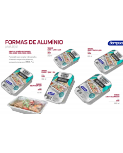 FORMITA EM ALUMÍNIO C/TAMPA PET 750ML C/10 UN
