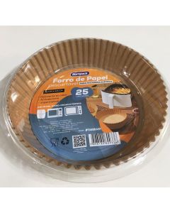 FORRO DE PAPEL PARA FRITADEIRA ELÉTRICA COM 25 UNIDADES BOMPACK