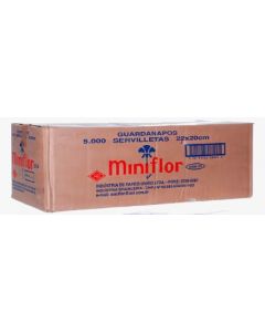 GUARDANAPO PAPEL MINIFLOR 22X20 C/5.000 UNIDADES