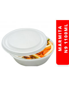 MARMITEX EM ISOPOR 1100 ML C/100 UNIDADES