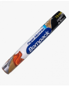PAPEL ALUMINIO BOMPACK 30X7.5 CAIXA COM 25 UNIDADES