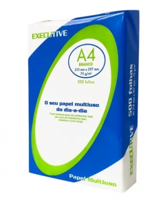 PAPEL SULFITE EXECTIVE 210X297 C/500 FOLHAS A4
