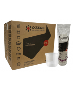 POTE P07-TRANSPARENTE LISO 250ML C/50 UNIDADES COPAZA