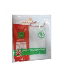 PRATO PLASTICO QUADRADO CRISTAL 15CM C/ 10 UNIDADES EXTRA FORTE