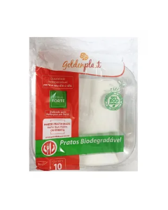 PRATO PLASTICO REDONDO CRISTAL 15CM C/10 UNIDADES EXTRA FORTE