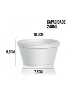 POTE TÉRMICO ISOPOR 240 ML COPOBRAS