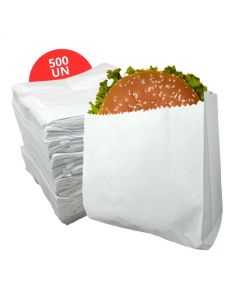 SACO MONOLUCIDO HAMBURGAO 13X13 C/500 UNIDADES