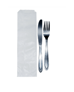 SACO PAPEL MONOLUCIDO PARA TALHERES 6X26 C/500UNIDADES 