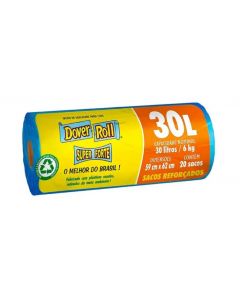 SACO PARA LIXO DOVER-ROLL SUPER FORTE 30 LITROS C/20 SACOS