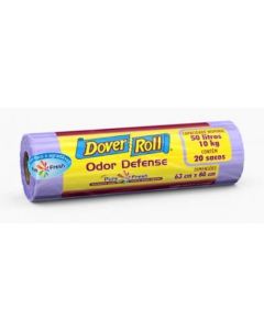 SACO PARA LIXO DOVER ROLL PIA/BANHE C/50 UNIDADES PERFUMADO