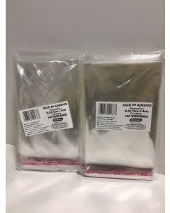 SACO PP ADESIVO 8.5X12 C/100 UNIDADES