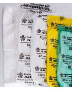 SACOLA PLÁSTICA BRANCA 38X48 LEVE C/1,000 UNIDADES